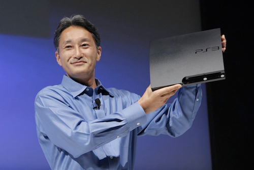 Kaz Hirai with a PS3