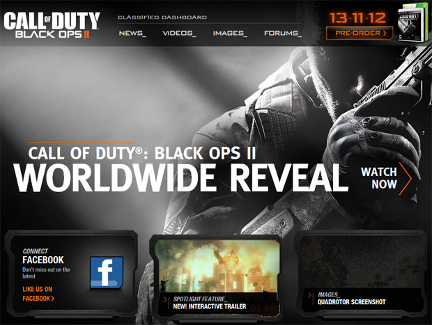 Black Ops 2 Website